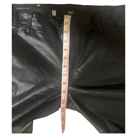 Kut from the Faux Leather Black  Straight Leg Jeans - Picture 6 of 11